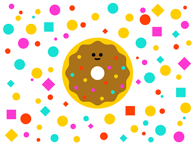 Donut character character design chocolate donut colorful creative donut donuts graphic idea illustration inspiration vector