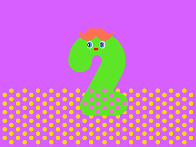 Number 2 36days 36daysoftype character character design graphic illustration inspiration number two type typo typography