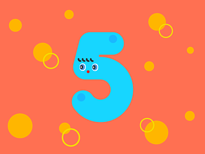 Number 5 36days 36daysoftype character character design five graphic illustration inspiration number type typo typography