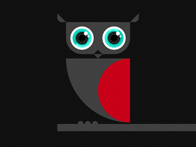 Owl Illustration flat illustration minimal