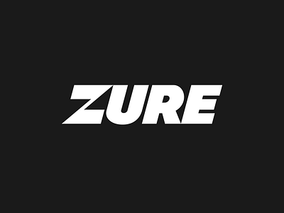 Zure Logo branding flat logo logotype minimal typography