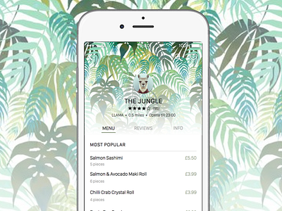 The Jungle (iOS 9 Menu Concept)