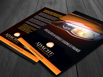 Flyer design: Apache Vehicle Leasing