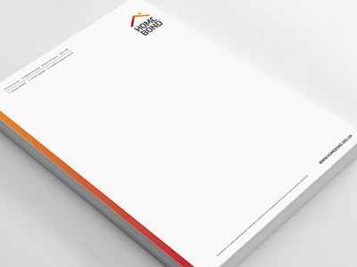 Letterhead design for Homebond