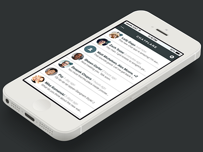 Chatplane - iOS Chat UI chat chatplane clean flat ios iphone minimal simple ui ux