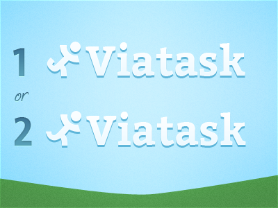 Viatask logo redesign choose logo redesign typography viatask