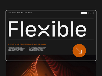 FLEXIBLE - agency / homepage design digital figma studio ui ux web webdesign