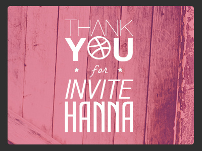 First Shot dribbble first shot invite typography
