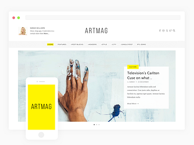 Artmag - Magazine Theme