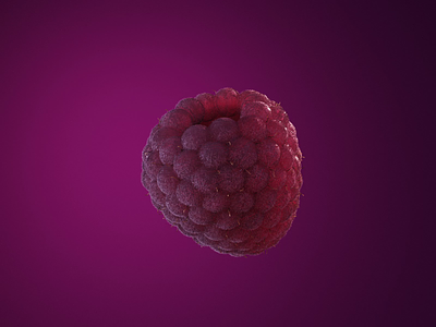 Raspberry 3d after effects animation c4d cinema 4d redshift rendering