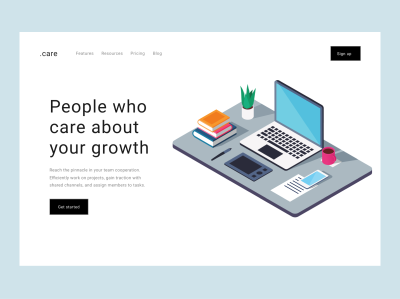 Landing Page Illustration design illustration ui ux