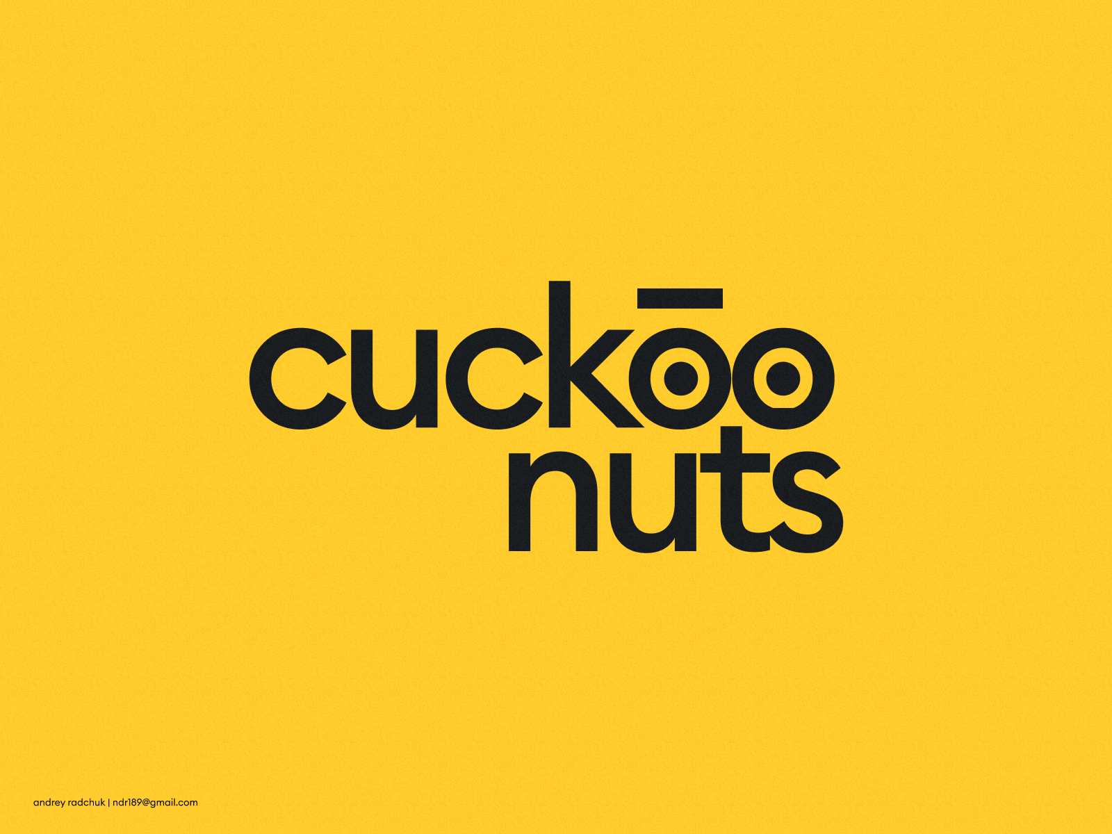 Cuckoo_Nuts branding design figma fun logo mark minimal minimalistic sign simple type typography vector