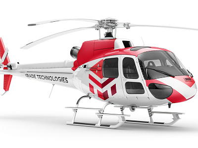 TT Helicopter box branding helicopter hexa logo sign trade tt