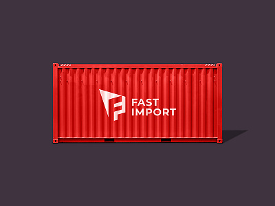 Fast Import china deliver f fast import logo minimalistic negative sign smart space trade