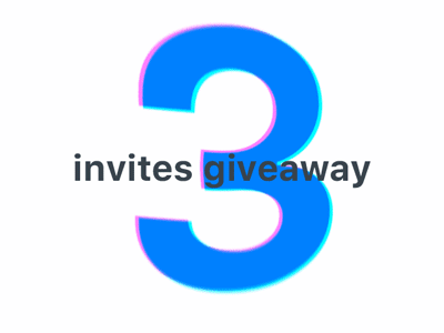 Invites giveaway 3 debut draft dribbble giveaway invitaion invite player