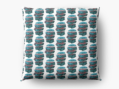 Speep'n'split pillow artwork illustration pillow print redbubble speepnsplit spleet