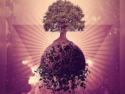 Last One. Personal art c4d nature photoshop space the end tree