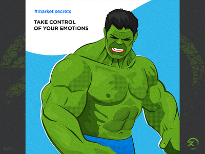 Control angry cartoon character emotions facebook hulk illustration market modern poopart simple tips vector