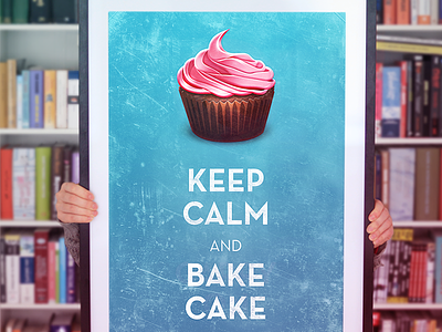 Keep Calm & Bake Cake print
