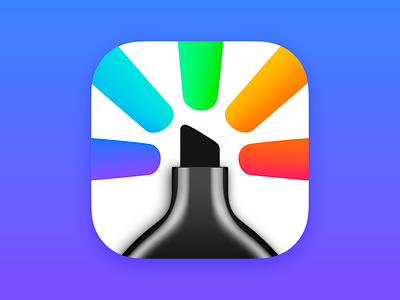 Highlights for iOS & Mac app app icon icon icon design