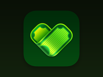 Our Expenses app icon app icon design dollar expense heart icon money