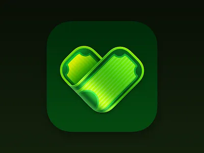 Our Expenses app icon app icon design dollar expense heart icon money