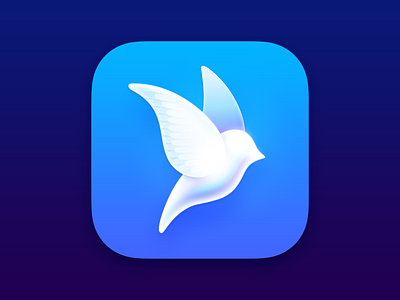 Aviary app icon app icon design bird blue icon logo twitter