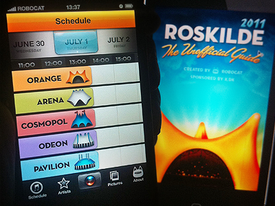 Roskilde App 2011 app icon iphone ui