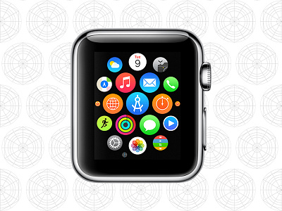 Apple Watch Icon Template download icon psd template