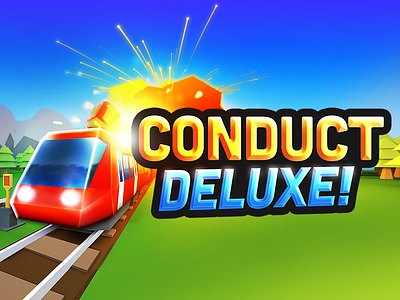 Conduct DELUXE! game illustration logo