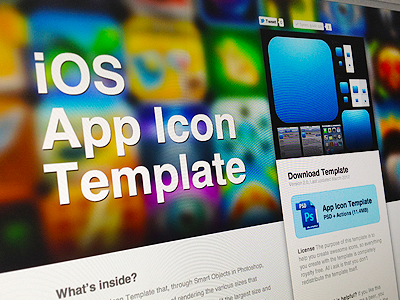New App Icon Template psd resource