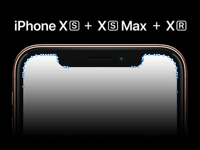 iPhone XS + XS Max + XR Template iphone xr iphone xs psd template