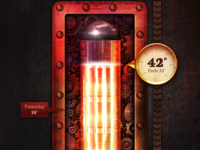 Steampunk Thermo thermo thermometer ui