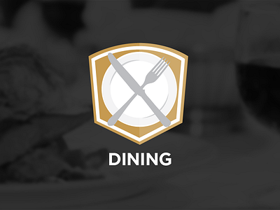 Dining - Motion Graphic Bumper black and white contemporary dining icon minimalistic simple symbol