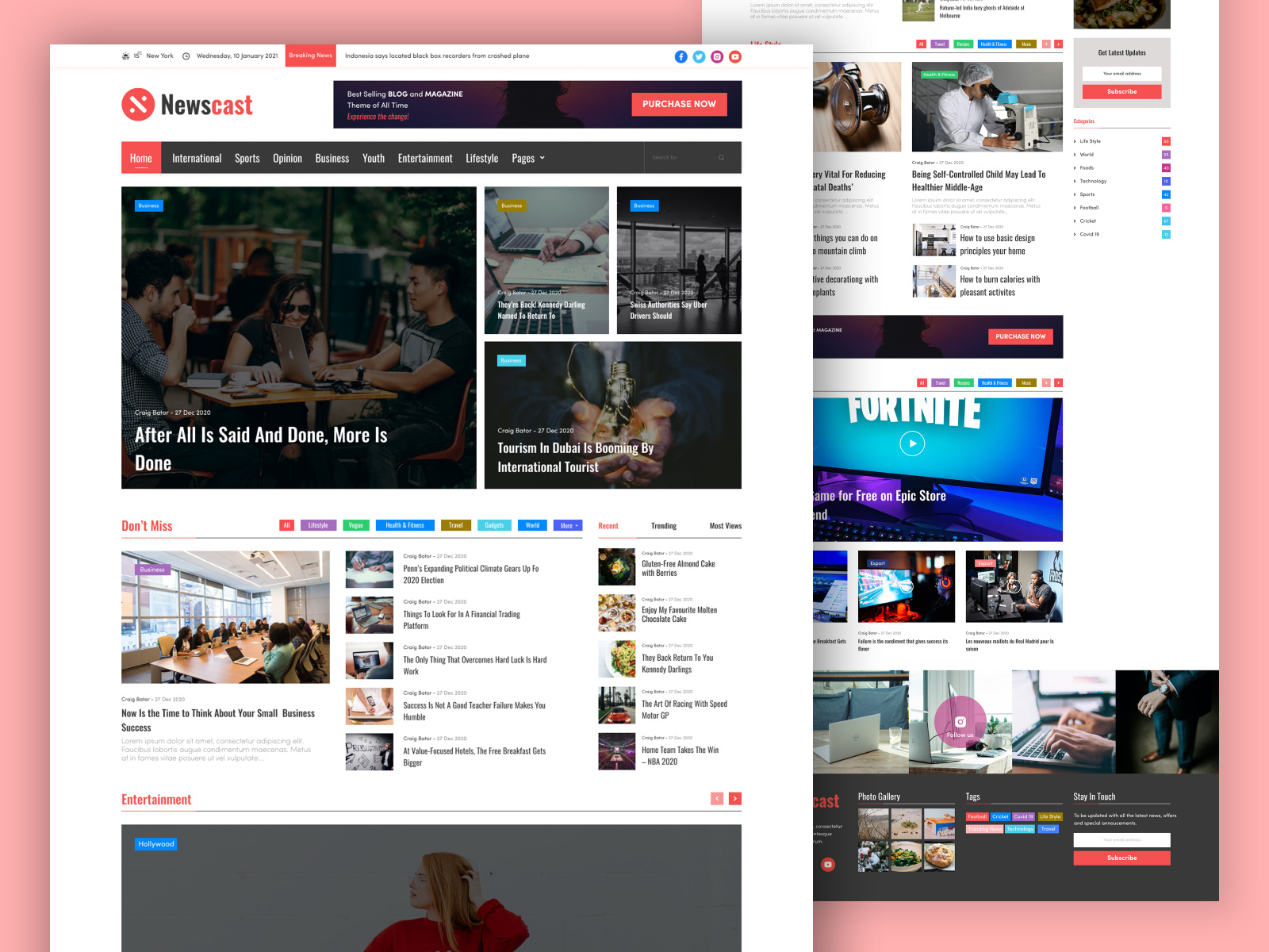 figma news template