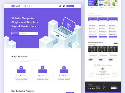 Figma Digital Products Selling Template by Zelal Hossain for JS ...