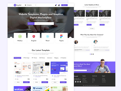 Figma- Design for Website Template Selling Business ecommerce template figma template figma website products seeling template web design
