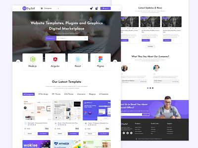 Figma- Design for Website Template Selling Business