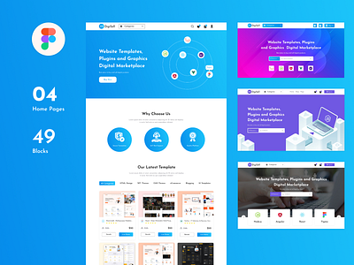 DigiSell- Digital Product Selling Figma Template