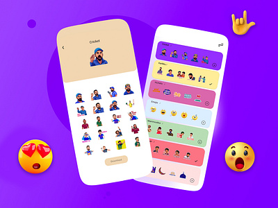 Skewbb Sticker app app design designthinking ui uiuxdesign visual design