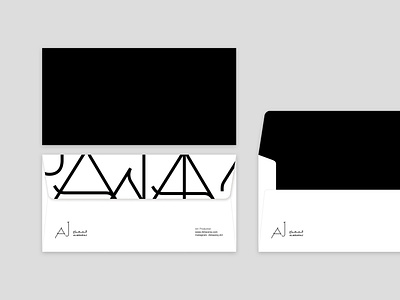 Envelope Design for for Almearj Art Production branding envelope envelope design graphic design identity logo logo designer pattern visual design visual identity