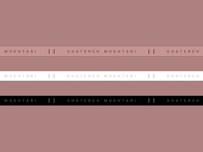 Ribbon Design for Khatereh Mokhtari / Fashion Designer