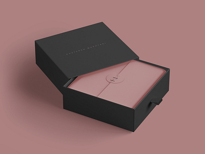 Box Design for Khatereh Mokhtari / Fashion Designer box brand identity branding fashion brand identitydesign logo logodesign packagedesign packaging visual identity