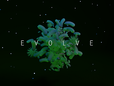 Evolve - 3/365 3d abstract design particles