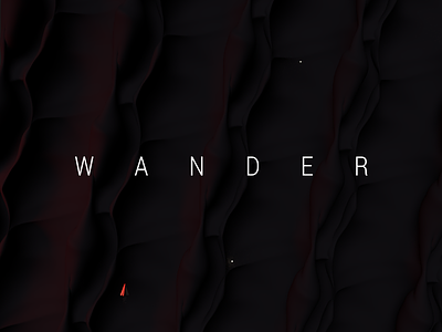 Wander - 8/365 design landscape red spaceship wander