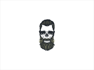 Bearded Skull Icon.