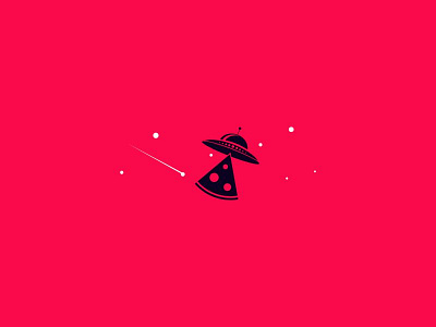 Ufo Pizza Icon.