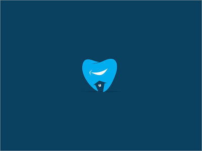 Smile House Dental Logo Mark. cartoon dental dentist design icon illustration logotype mark tooth