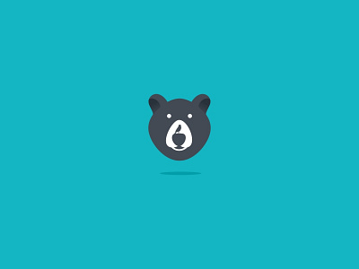 Bird And Bear Icon. bear bird icon illustration logotype mark