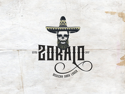 Zocalo Mexican Beer Logo/Branding beer character icon illustration lototype mark mexican skull